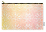 Load image into Gallery viewer, White Flowers with Warm Orange background - Carry-All Pouch
