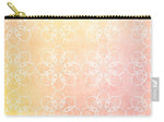 Load image into Gallery viewer, White Flowers with Warm Orange background - Carry-All Pouch
